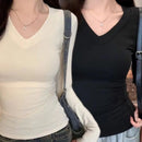 חולצה ארוכה מרופדת פליז לנשים בגזרה צמודה